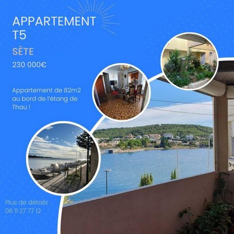 Découvrez votre nouveau chez-vous à Sète, entre mer et étang de Thau, ville emblématique de Georges Brassens. Imprégnez-vous du charme absolu de cet appartement de 82 m², niché au sommet de la résidence, offrant une vue enchanteresse sur Sète et l'ét...