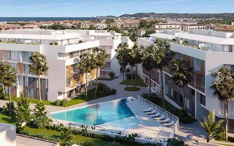Apartments near the beach in Jávea, Costa Blanca The residential consists of 58 homes with 2, 3 and 4 bedrooms distributed on the ground floor with a garden. It includes penthouse homes, and duplexes with large terraces. In addition, all the houses h...