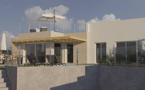 One floor villa in Polop, Costa Blanca, Alicante 3 double bedrooms, 2 bathrooms with underfloor heating, one of them en suite. 100 m2 built on a single floor, all with exterior access and the pool area. 400 m2 of plot to enjoy. It is distributed in l...