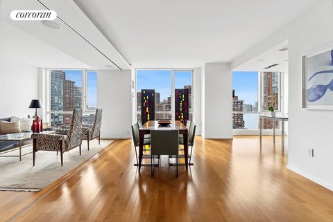 Experience the epitome of luxury living in Tribeca with this stunning 2-bedroom, 2-bathroom condo boasting breathtaking west-facing river and city views! Experience the most picturesque sunsets. Bathed in natural light from expansive windows, this im...