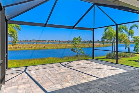 Beautiful waterfront house with stunning sunrise views in a gorgeous resort-style Toscana Isles community! This only one-year-old upgraded home boasts a popular open Delray floor plan with 4 bedrooms, 2 bathrooms, and attached 2-car garage. The 4th b...