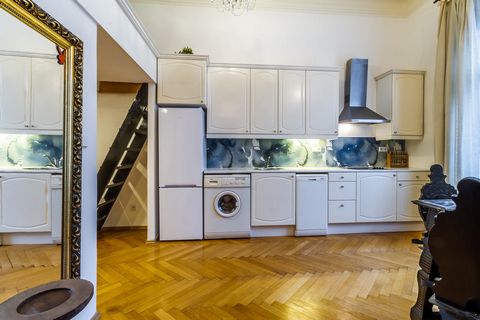 This beautifuly furnished art noveau flat is located right in the city centre. 2 minutes walk from Florenc metro station and international bus terminal. But is also its located in Karlin which is very beautiful city Quarter full of parks, popular and...