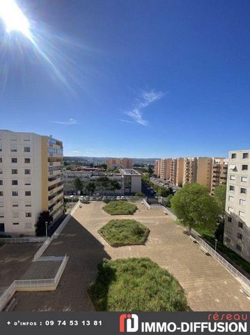 Mandate N°FRP160455 : Apart. 5 Rooms approximately 97 m2 including 5 room(s) - 4 bed-rooms - Balcony : 9 m2, Sight : Dégagée. Built in 1975 - Equipement annex : Balcony, parking, double vitrage, ascenseur, cellier, and Reversible air conditioning - c...