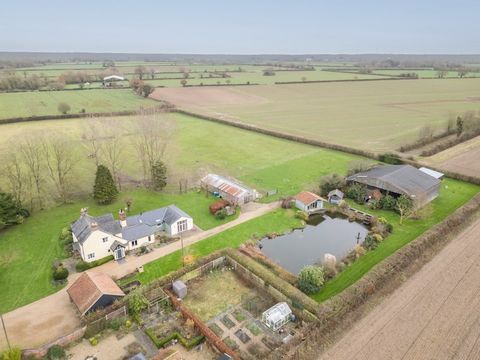 Combining period character and contemporary open plan living, this once small cottage is now a fabulous family home. Sitting in 6.5 acres with paddocks, stables and further outbuildings, it’s an equestrian dream. You’re in the middle of open countrys...