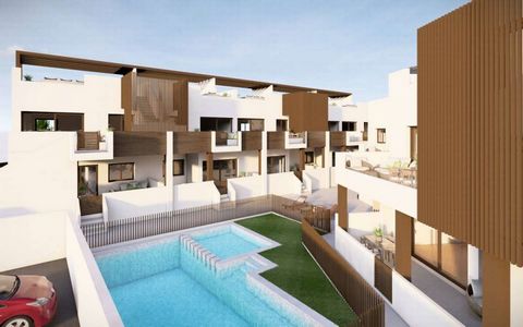 Bungalows for sale in Pilar de la Horadada, Costa BlancaThe project includes 16 Bungalows with 3 bedrooms and 2 bathrooms. All the properties will have access to a communal swimming pool, and the units on the upper floors will have a solarium. It is ...