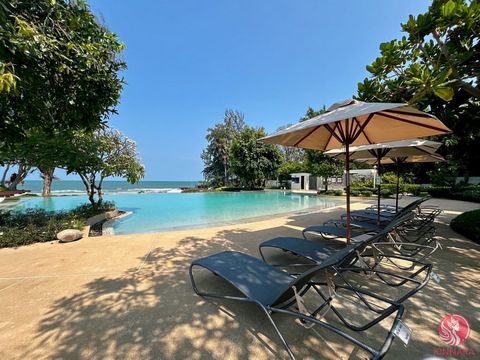 This 2 Bedrooms condo is located on the beach in Khao Tao. The unit which is on the 4th floor has 88.52 sqm of living space with 2 bedrooms, 2 bathrooms and a open plan living and kitchen area. The complex has the following facilities: – Swimming Poo...