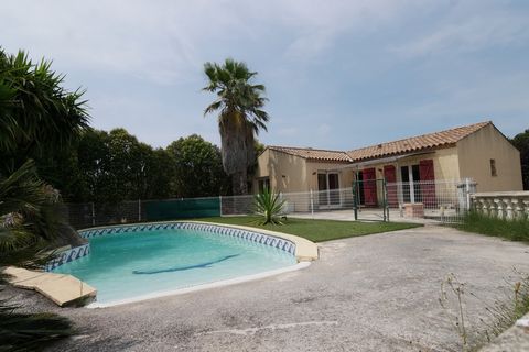 UNDER SALES AGREEMENT Ideally located in the village of Mirepeisset we offer this superb villa on 4 sides of 90 m2 living space foot with swimming pool and garage. It consists of an entrance hall with cupboard, a beautiful living room open to the out...
