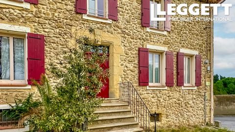 A26309IEG11 - Discover a meticulously renovated stone house on the Canal du Midi in the sought-after village of the Minervois. Boasting four bedrooms with ensuite bathrooms, this residence offers a perfect blend of character and modern comfort. The o...