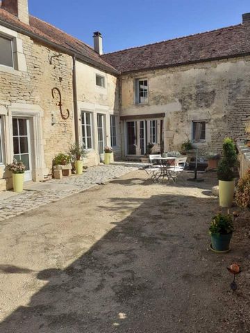 Magnificent residence 6 minutes from Chatillon sur Seine (city of 5600 inhabitants). From the entrance, you can discover a magnificent interior. (renovation with noble materials / Burgundy stones, solid red oak, staircase with wrought iron railings, ...