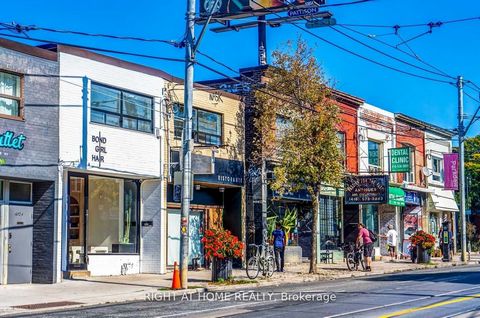 Excellent Queen St. Commercial Property in the Heart Of Trendy Roncesvalles. 1006 Sq. Ft Of Ground Floor, currently used as a Bubble Tea and Snack Bar. Large Basement for Storage. Is Perfect For Retail or Office Uses as well. Currently Tenanted Spaci...