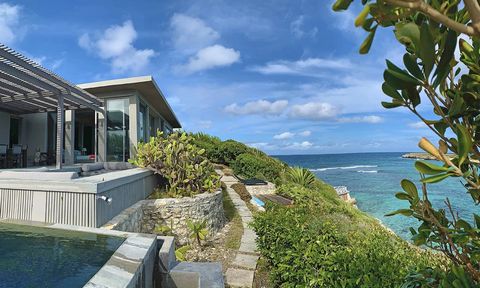 Located in Saint John's. Villa H is located on the unspoiled east coast of Antigua Standing atop a slightly elevated headland on the edge of (and with private access to) a tranquil coral fringed bay, the villa has a commanding panoramic view of the I...
