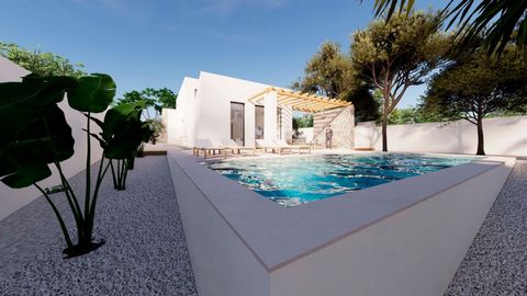 Newly built Ibiza-style villa for sale in Moraira Beautiful two-storey Ibiza-style villa located in pleasant residential area Pinar de l´Advocat in Moraira. A fine location as it is a stone's throw from the cosy centre of Moraira, the beach and all n...