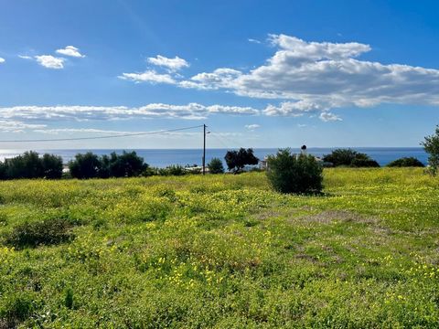 Located in Lasithi. Beautiful building plot in the area of Mavros Kolympos, near the popular tourist resort of Makrygialos at the eastern south coast of Crete, only 250m from the sea (on a straight line). It enjoys nice unobstructed views of the Lybi...