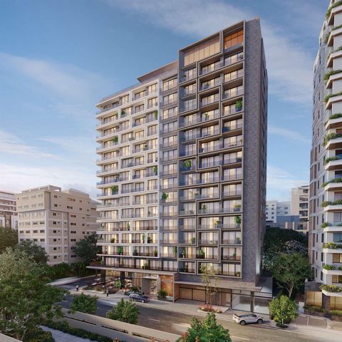 An innovative real estate project that is developed along the land, with balconies that generate a unique movement on the façade. Enjoy views to the outside from the common areas of each of the apartments. Ready-to-deliver apartments with a wide vari...