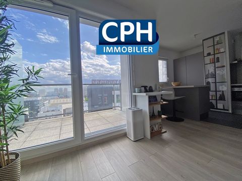REF 224088 IVRY SUR SEINE - MAGNIFICENT F2 WITH TERRACE ON THE 9TH FLOOR CPH Immobilier presents a superb F2 apartment of 51 m2, located only 800 meters from Paris in a Low Consumption building built in 2015 in the immediate vicinity of transport and...