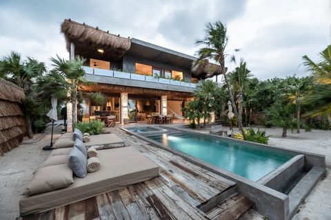 Entdecken Sie die perfekte Mischung aus Entspannung und Abenteuer im Herzen der Soliman Bay, nur 10 Autominuten vom pulsierenden Tulum entfernt. Diese wundervolle Villa mit 5 Schlafzimmern und 6 Bädern bietet ein einzigartiges Refugium, umgeben von d...