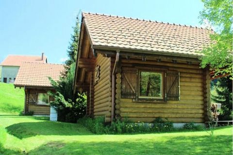 Ontdek dit chalet volledig gemaakt van boomstammen met als thema zwarte beren en biedt plaats aan 2 tot 5 personen. Deze huuraccommodatie van 40 m² heeft een slaapkamer op de begane grond met een tweepersoonsbed van 140 cm x 190 cm en een mezzanine m...