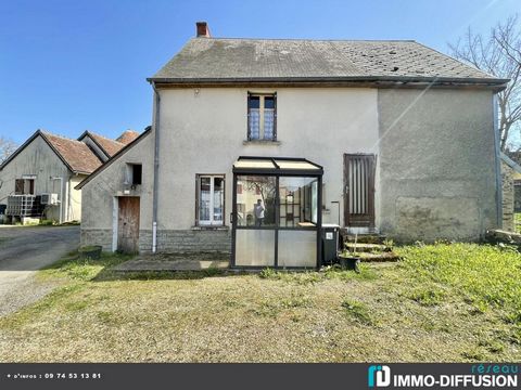 Fiche N°Id-LGB140886 : Préveranges, Village house of about 68 m2 including 5 room(s) including 2 bedroom(s) + Land of 151 m2 - - Ancillary equipment : garden - courtyard - garage - fireplace - attic - veranda - - heating: Electric - Energy class G: 5...