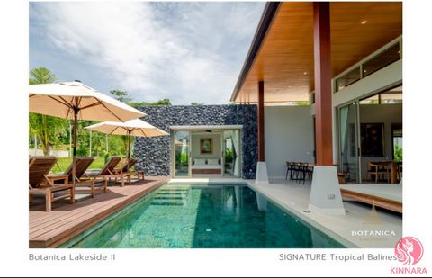 Introducing Botanica Lakeside, an exclusive collection of new luxury pool villas nestled in the serene beauty of Layan, Phuket. Offering a blend of Balinese elegance and modern comfort, these 3 to 4-bedroom villas boast stunning lake views and a priv...