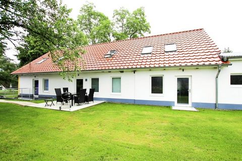 Bright, friendly terraced houses with their own terrace, garden furniture and barbecue. The two-storey accommodations are modernly furnished. They are located in the middle of the beautiful Dobbertin lake landscape with its forests, meadows and numer...