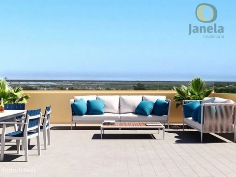 Maravilhoso apartamento a nascer num empreendimento com Piscina e grande terraço na Cobertura, com Vistas fabulosas para a Ria Formosa e Oceano. Acabamentos e equipamentos de topo. Goza de lugar de estacionamento na garagem. Localização perfeita, em ...