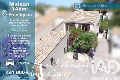 iad France - Karim Mahmoud vous propose: Maison de 146 m² – Frontignan iad France – Karim Mahmoud vous propose : À VENDRE – Belle maison au charme authentique, poutres apparentes, grand séjour lumineux et vue sur le Mont Saint-Clair. Vous recherchez ...