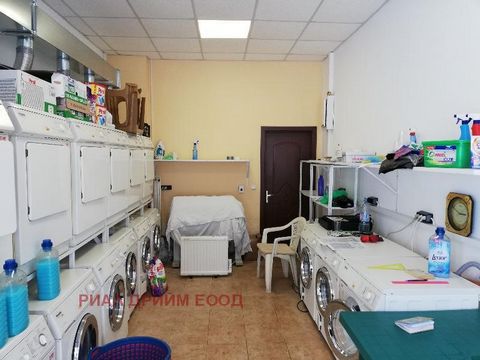 TEL.: ... ; 0301 69999/WE OFFER FOR SALE A furnished COMMERCIAL PREMISE in the CENTRAL PART OF the RESORT WITH the STATUS of a SHOP with a WELL-DEVELOPED BUSINESS AS a PUBLIC LAUNDRY. IT CONSISTS OF a COMMERCIAL PART with a SHOWCASE TO THE MAIN ROAD ...