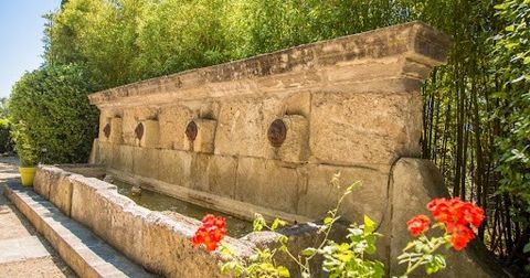 LUBERON This Old restored farmhouse dating from 1706 has living space space of around 600 sqm. Its southern facade overlooks a beautiful interior courtyard shaded by hundred-year-old plane trees facing a superb fountain. This property was defore oper...