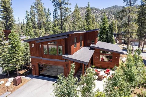Desirable location in Olympic Estates at the East end of Olympic Valley. Just a short drive from the spectacular Lake Tahoe and the world renown Palisades Tahoe ski area. Mountain modern style home with light and inviting floor plan. Contemporary kit...