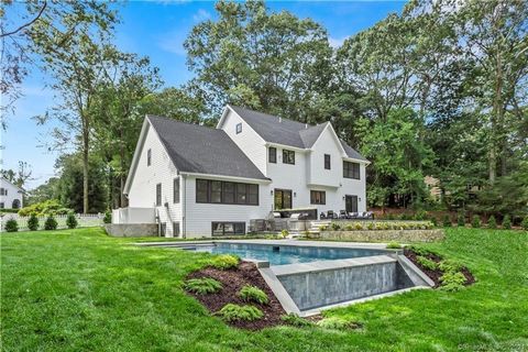 NEW CONSTRUCTION ready for occupancy - Stunning, elegant home with four floors of perfectly designed living spaces, an infinity edge pool, a large outdoor kitchen, and an expansive bluestone patio. Enjoy a quiet lifestyle on over an acre of land at t...