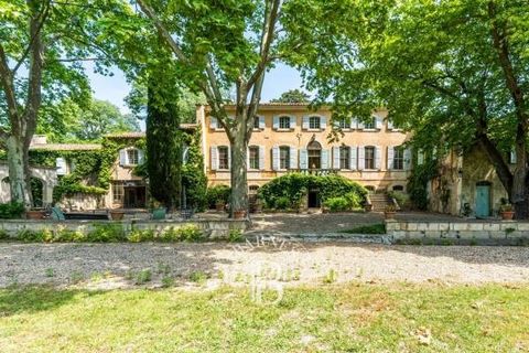 Located 20 minutes from the Alpilles, the TGV train station in Avignon and Arles, this 18th century residence, with its authentic charm, of 598 m² (5,767 sq ft) over 19 hectares (19 acres). Once past the double flight stone porch, this mansion, with ...