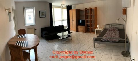 The apartment is a central city location, approx. 500meters from the main shopping street Kaiserstraße. All necessary transactions of daily life, as well as numerous restaurants, cafes, trams are in walking distance. It has with 40 sqm of living spac...