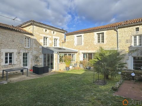 Nathalie Moratille presents: Ideally situated in Douzat, between Angoulême and Jarnac, this charming renovated stone house offers a peaceful setting in the countryside, yet is close to the school, post office and bread store. This property, set in ap...