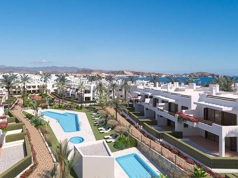 New construction of Mar de Pulpi phase 8 on the first line to the beach and with wonderful sea views!~~There are several different options to choose from: bungalow with 2 bedrooms and 1 bathroom, bungalow with 2 bedrooms and 2 bathrooms and bungalow ...