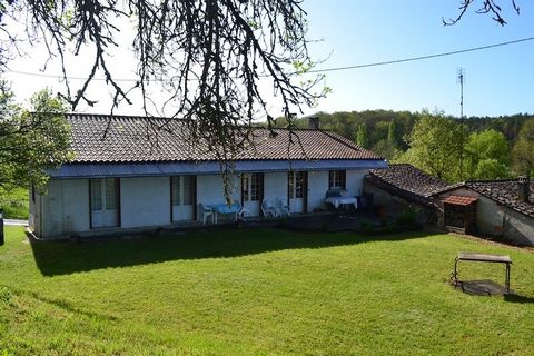 Summary Pretty house with garden and nice views, situated in a quiet location near Riberac. The house is 100m2 with large, living dining and kitchen area with wood burner and doors out to the garden. There are 3 bedrooms and a shower room with WC and...