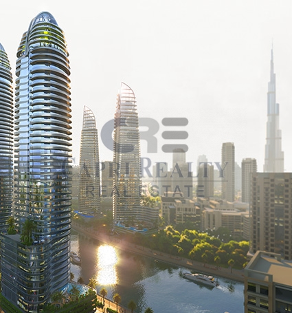 CANAL CROWN - 10 MINS DUBAI MALL PAY 1% PER MONTH 40% MORTGAGE ON COMPLETION EXPECTED 10%-15% RENTAL RETURN LUXURIOUS APARTMENT IN BUSINESS BAY. Canal Crown rises at the edge of the spectacular Dubai Canal in Business Bay moments from other illustrio...