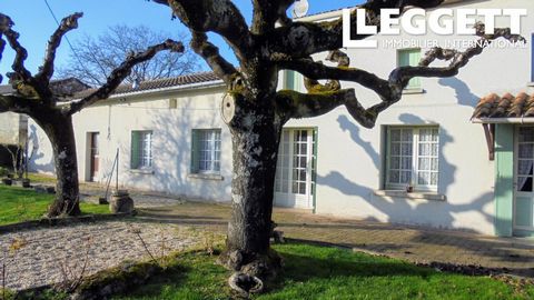 A34099LS16 - This charming single storey house is situated in a small hamlet with easy access to the popular market town of Chalais, Which has its own train station with trains to Bordeaux or Angouleme. It has 4 generous bedrooms but there is scope t...