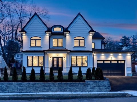 Chestnut Hill! Incredible Newer Construction home (2022) with over 6 bedrooms and 8 full baths!The entry hall takes you to an inviting dining room that leads to an open gourmet kitchen/family room with oversized island and fireplace & 10 foot ceiling...