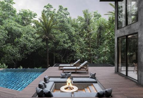 Villa en el corazón de la naturaleza escénica. Única villa de diseño BUMBOOLINA de 4 pisos con acabados llave en mano. Rodeado de una naturaleza impresionante. El proyecto combina la belleza de la naturaleza con el confort moderno. Zona: Ubud. Finali...