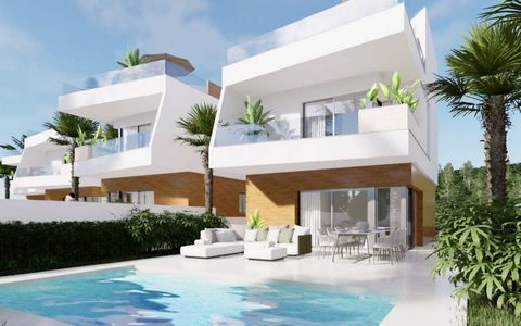 Villas à vendre à Lo Romero Golf, Pilar de la Horadada, Costa BlancaIl s'agit d'un nouveau développement de 6 magnifiques maisons de 128 m2 sur des parcelles à partir de 303 m2 avec piscine privée attachée au terrain de golf Lo Romero à Pilar de la H...