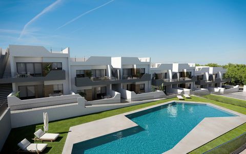 Neu gebaute bungalowwohnungen in san miguel de salinas Neubau Wohnanlage von Bungalows in San Miguel del Salinas. Die Wohnanlage besteht aus Bungalow-Wohnungen mit 2 und 3 Schlafzimmern, im Erdgeschoss mit privatem Garten oder im Obergeschoss mit ein...