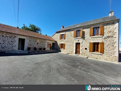 Fiche N°Id-LGB165415: Reterre, secteur 10 mn evaux les bains, House of about 167 m2 comprising 7 room(s) including 4 bedroom(s) + Garden of 1704 m2 - View: Countryside - - Ancillary equipment: garden - courtyard - terrace - garage - parking - double ...