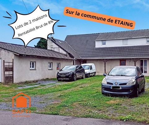 Ensemble immobilier à vendre à Étaing (62156) – Rentabilité brute 8 % !