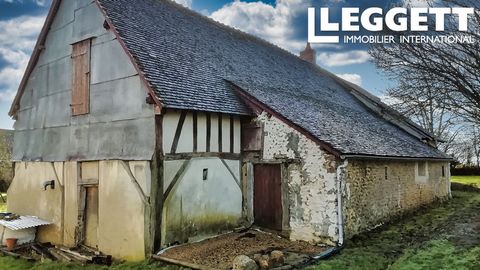 A26515BDE41 - This Longère (traditional farmhouse) dating from around 1850 with 144m²& 5 rooms is waiting for you as your main or second home in the Perche Vendômois area (41170). Country setting in a quiet hamlet & 1 neighbour Lots of potential to c...