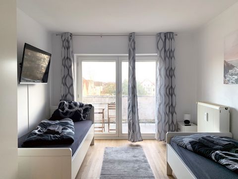 Dear guests, we offer stylish apartments in Osnabrück city center - internet included. Bed linen, towels, tea & coffee are also available for you. The apartments are all about 30m2. In each apartment there is a living and dining area at your disposal...