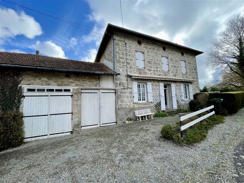 In the town of Saint-Denis-des-Murs, 15 minutes from Saint-Léonard-de-Noblat, stone dwelling house adjoining one side comprising on the ground floor: entrance, fitted kitchen, living room opening onto access to a small terrace, bathroom with WC. Upst...