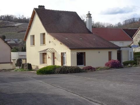 House with courtyard and outbuildings. Ground floor: entrance, dining room, living room (fireplace), kitchen, bedroom, bathroom, toilet, boiler room. 1st floor: landing, 2 large bedrooms. Vaulted cellar - Workshop/Garage - Other outbuilding (2 rooms,...