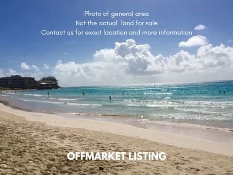 We have a beachfront lot for sale on approx 1 acre of land in Worthing, Christ Church. The land is situated right next to one of the most popular beaches in Barbados as well as the Hastings Boardwalk and many amenities. *Photos are of the general are...