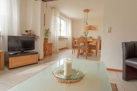 The beautiful 3 bedroom holiday home is located in the picturesque village of Manderscheid is in the heart of the beautiful Eifel Volcano area and ideal for small families and group of friends can accommodate 7 persons. There is a garden with a terra...