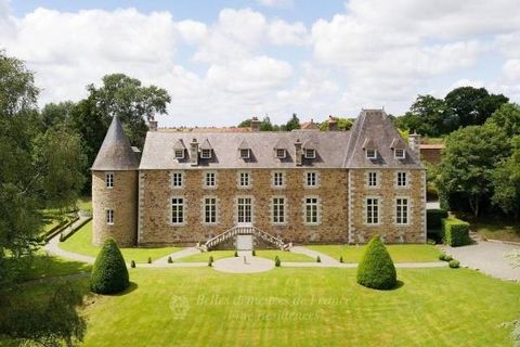 Sole Agent. Normandy, a short distance from Saint Lô in the Manche department. This authentic chateau with 15th century origins was remodelled in the mid 17th century and once again in the mid 19th century. Offering about 950 sqm of living space (not...